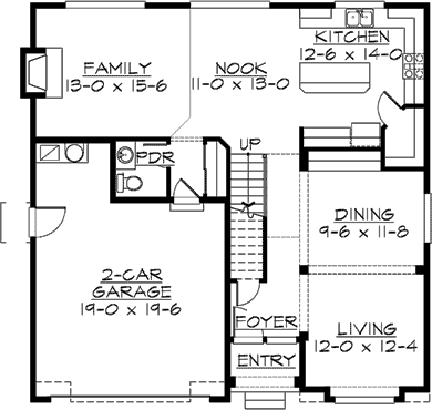 Main Floor Plan: 88-556