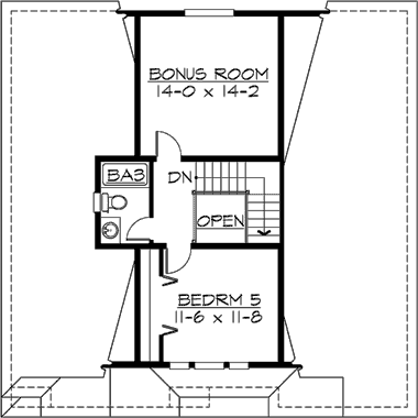 Upper/Second Floor Plan 88-556