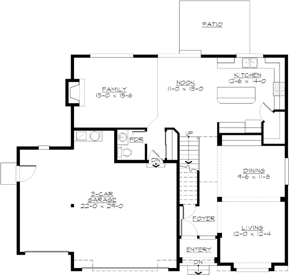 Main Floor Plan: 88-557
