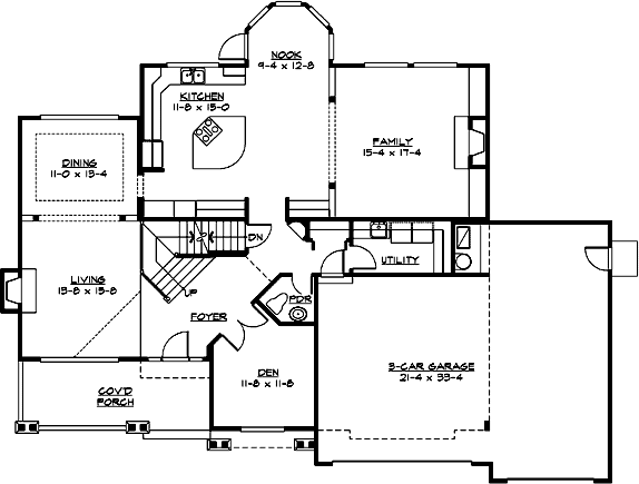 Main Floor Plan: 88-561