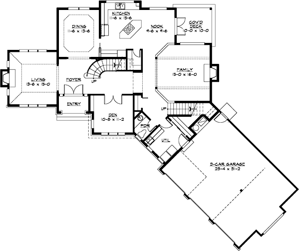 Main Floor Plan: 88-562