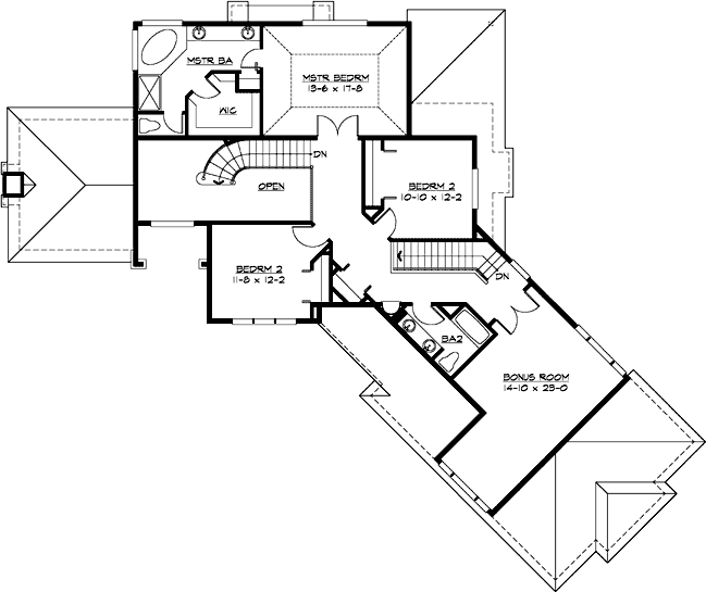 Upper/Second Floor Plan: 88-562
