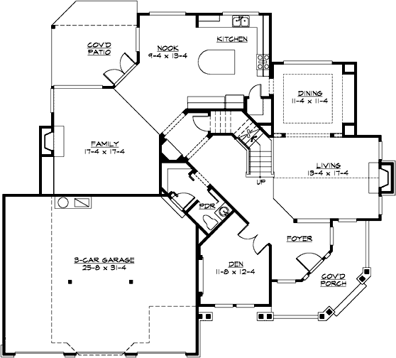 Main Floor Plan: 88-564