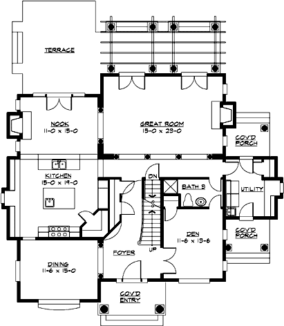 Main Floor Plan: 88-567