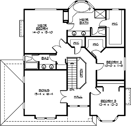 Upper/Second Floor Plan: 88-569