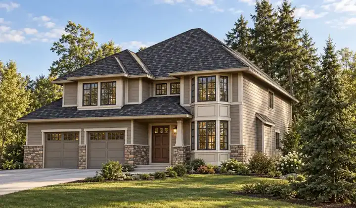 Craftsman house plans 88-570 - front exterior, 3,262 sq ft, 5 bed, 3 bath house plans | Monster House Plans