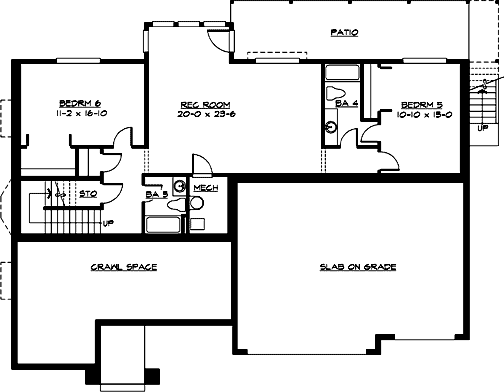 Lower Floor Plan: 88-572