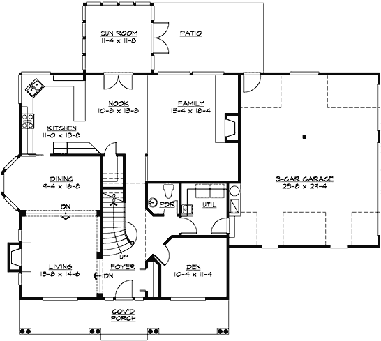 Main Floor Plan: 88-573