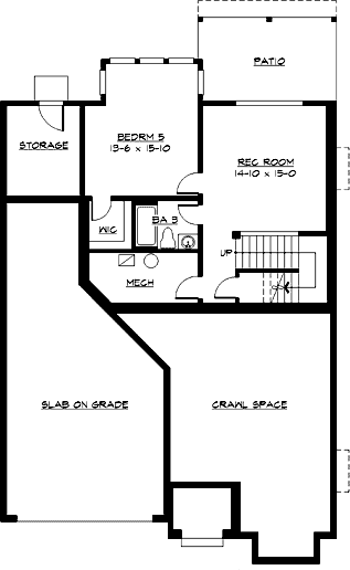 Lower Floor Plan: 88-584