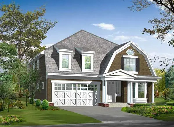 Cape Cod house plans 88-586 - front exterior, 3,916 sq ft, 5 bed, 3 bath house plans | Monster House Plans