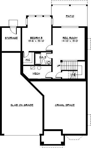 Lower Floor Plan: 88-588