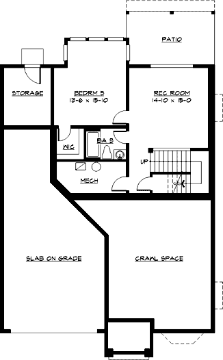 Lower Floor Plan: 88-590