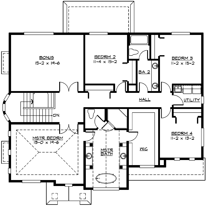 Upper/Second Floor Plan:88-591