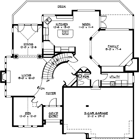 Main Floor Plan: 88-598