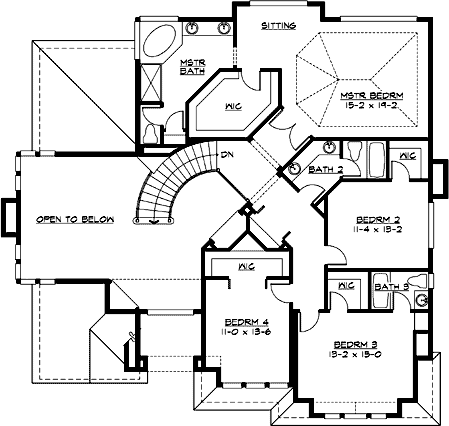 Upper/Second Floor Plan: 88-598