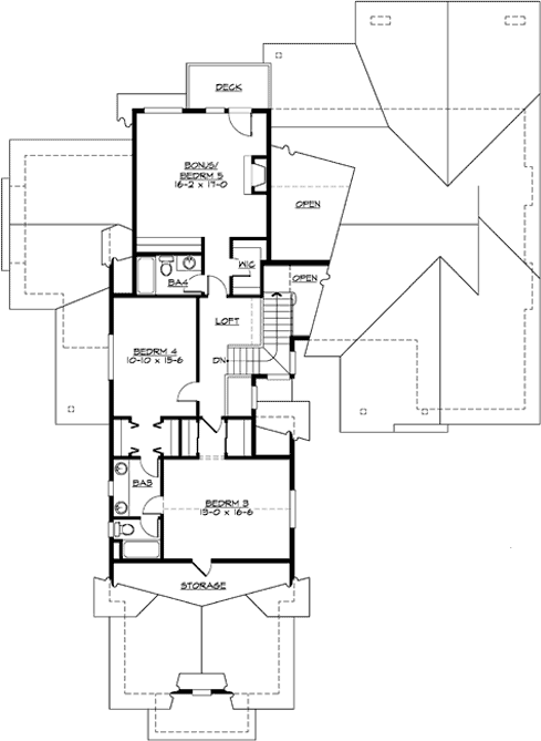 Upper/Second Floor Plan: 88-603