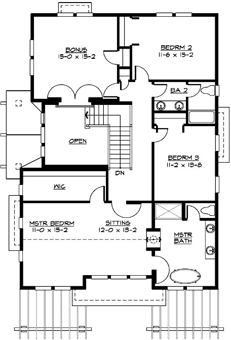 Upper/Second Floor Plan: 88-604