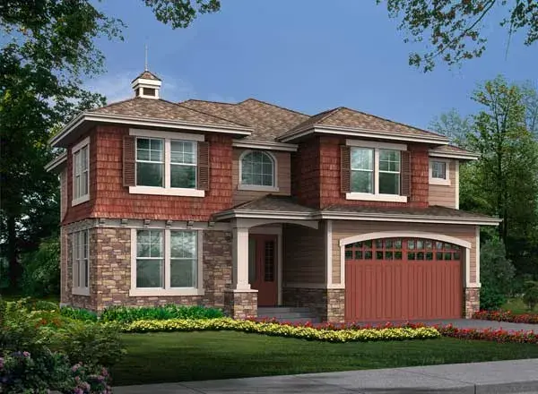 Hampton house plans 88-612 - front exterior, 3,438 sq ft, 4 bed, 3 bath house plans | Monster House Plans