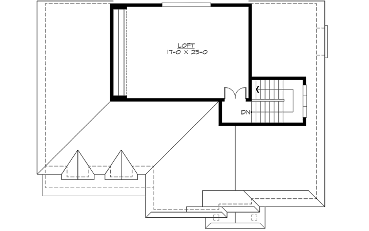 Upper/Second Floor Plan 88-614