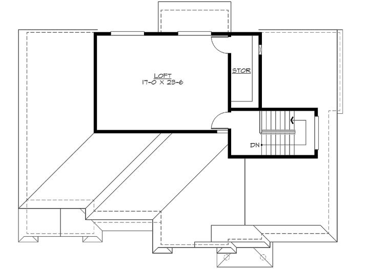 Upper/Second Floor Plan 88-616