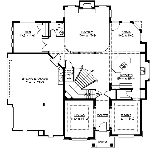 Main Floor Plan: 88-621