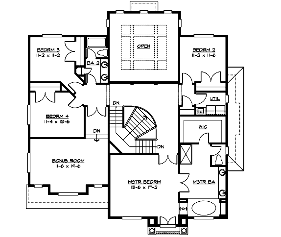 Upper/Second Floor Plan: 88-622