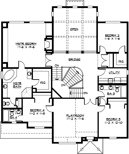 Upper/Second Floor Plan:88-632