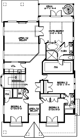 Upper/Second Floor Plan: 88-636