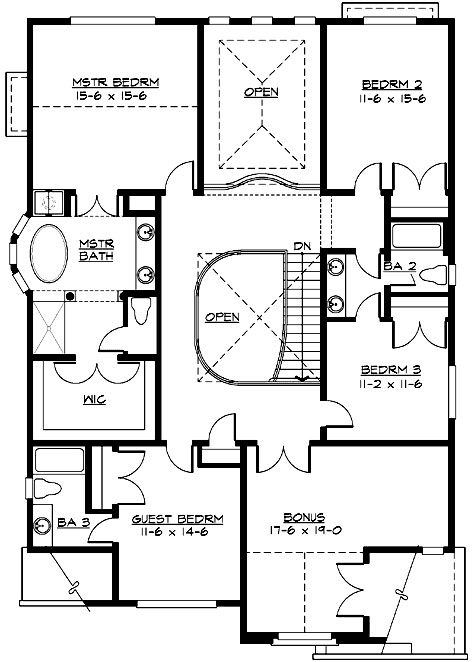 Upper/Second Floor Plan: 88-639