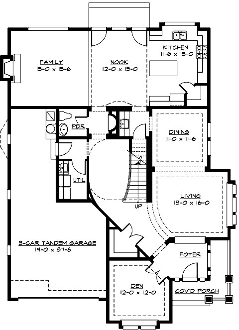 Main Floor Plan: 88-640