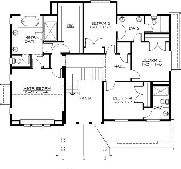 Upper/Second Floor Plan: 88-643