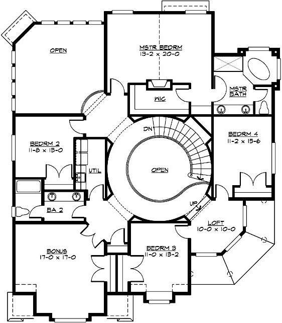 Upper/Second Floor Plan:88-656