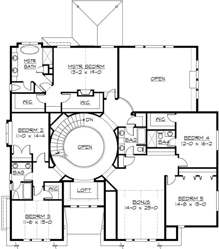 Upper/Second Floor Plan: 88-659