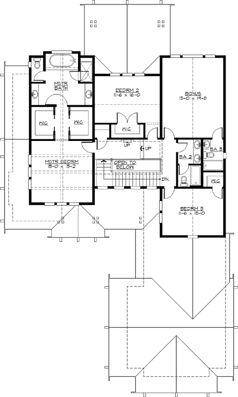 Upper/Second Floor Plan: 88-661