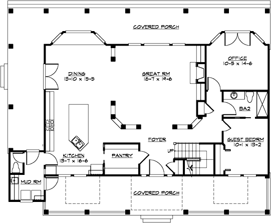 Main Floor Plan: 88-673