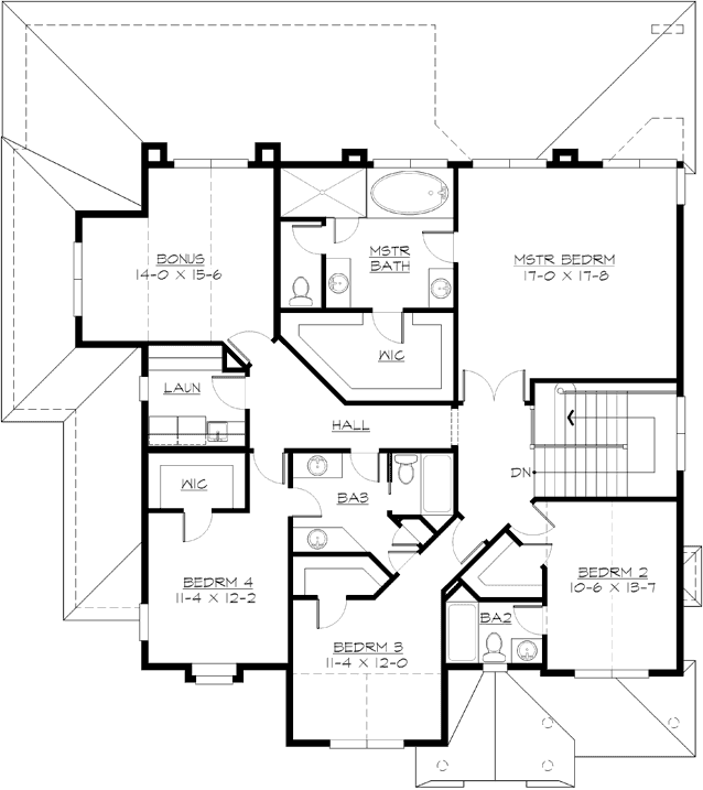 Upper/Second Floor Plan: 88-682
