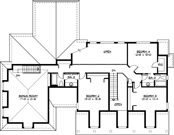 Upper/Second Floor Plan:88-686