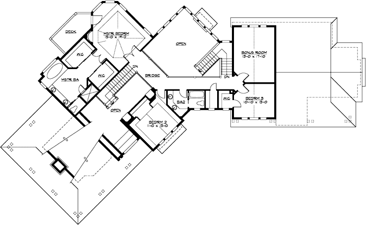 Upper/Second Floor Plan: 88-687