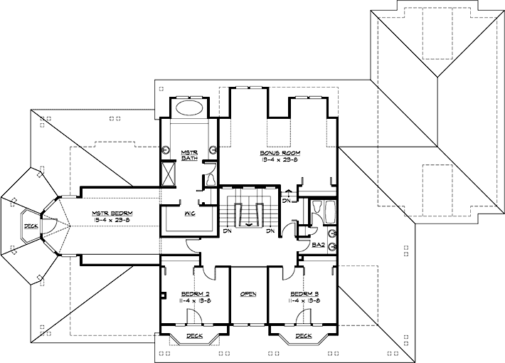 Upper/Second Floor Plan: 88-688