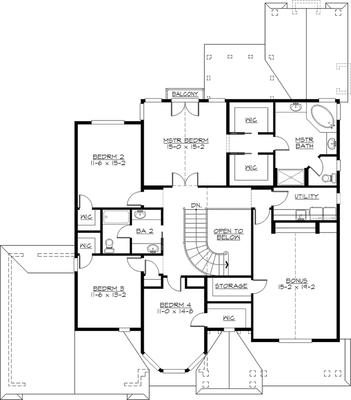 Upper/Second Floor Plan:88-692