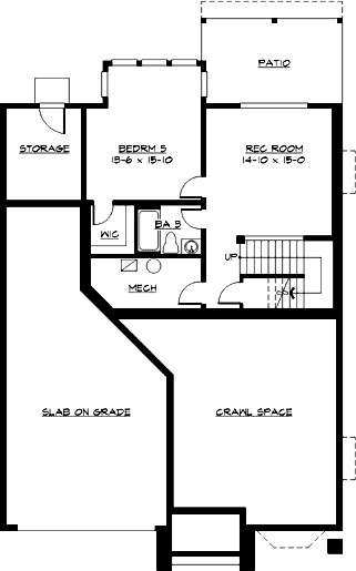 Lower Floor Plan: 88-697