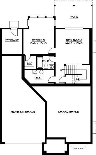 Lower Floor Plan: 88-699