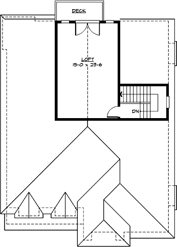Upper/Second Floor Plan 88-699