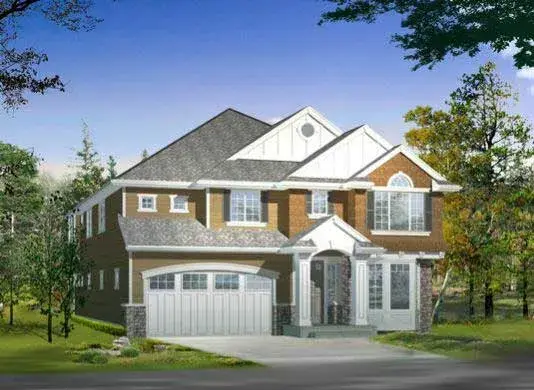 Hampton house plans 88-700 - front exterior, 3,703 sq ft, 4 bed, 2 bath house plans | Monster House Plans