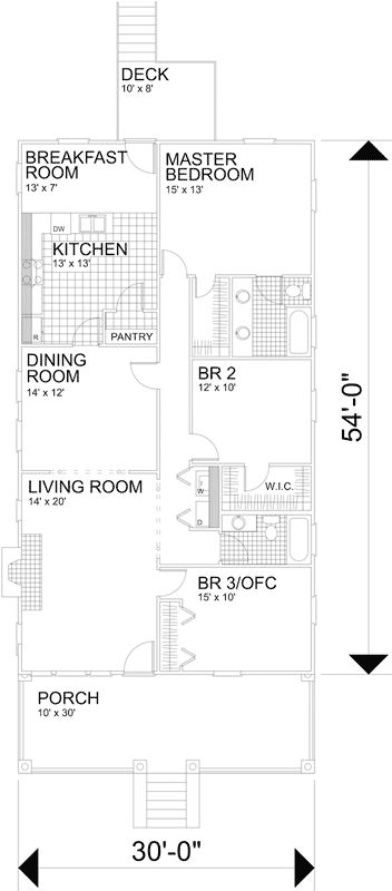 Main Floor Plan: 89-104