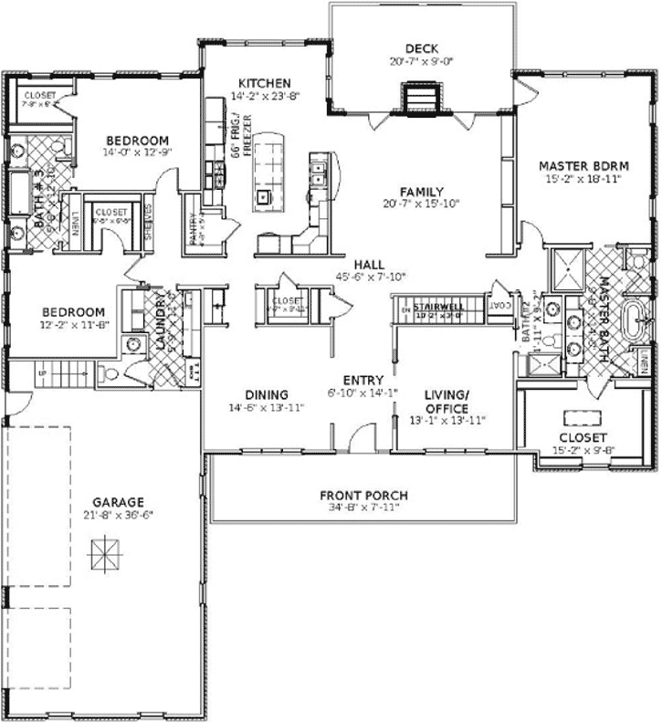 Main Floor Plan: 90-107