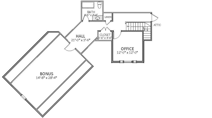 Upper/Second Floor Plan: 90-109
