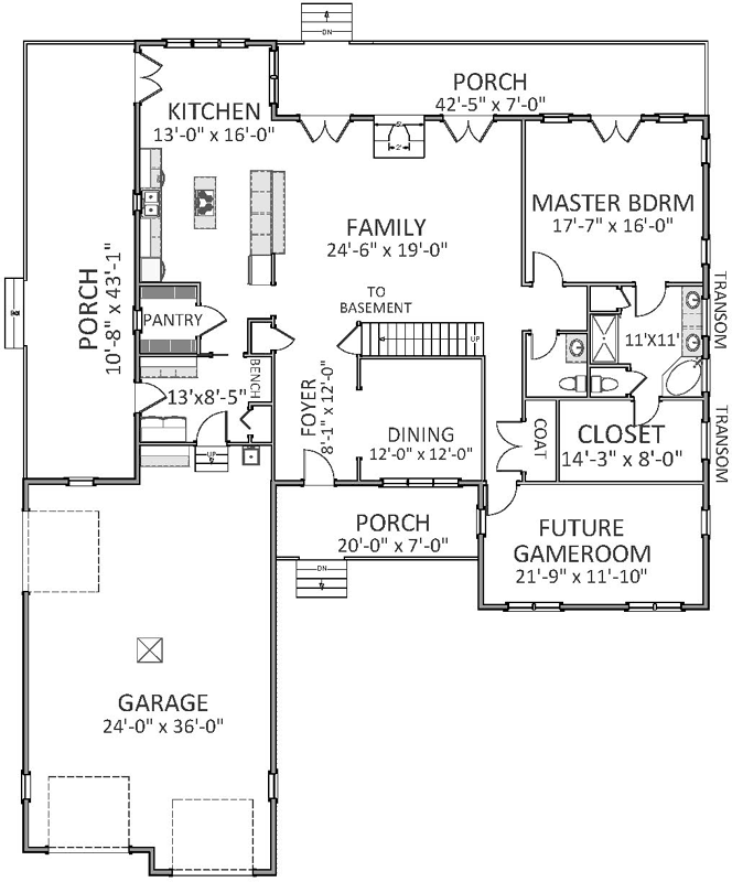 Main Floor Plan: 90-111