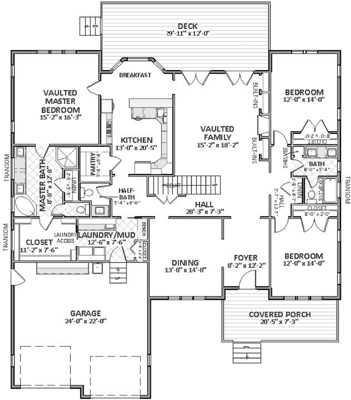 Main Floor Plan: 90-113