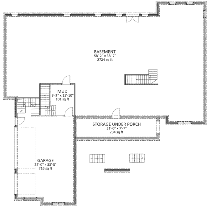 Lower Floor Plan: 90-116